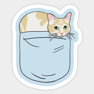 Kitty Pocket 2 Sticker